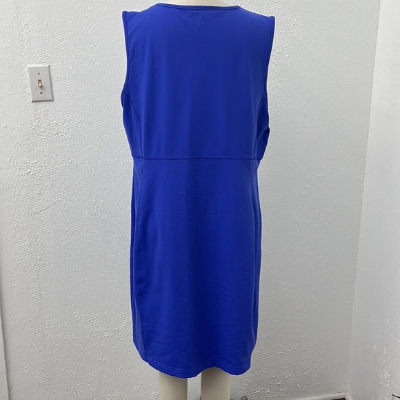 Duluth Trading Women’s Athletic Stretch Knit Blue Sleeveless Dress Sz XL EUC - Picture 4 of 8